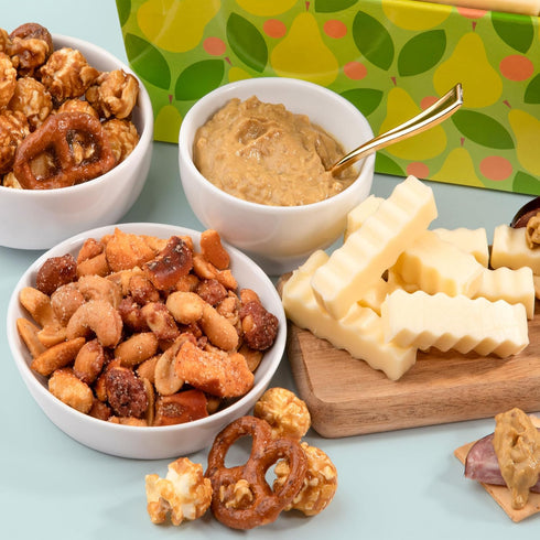 A Gift Inside Gourmet Snack Box - Meat, Cheese & Treats Variety