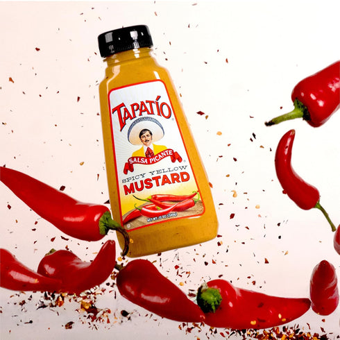 Morehouse 12oz Tapatio Spicy Yellow Mustard - - Bottle