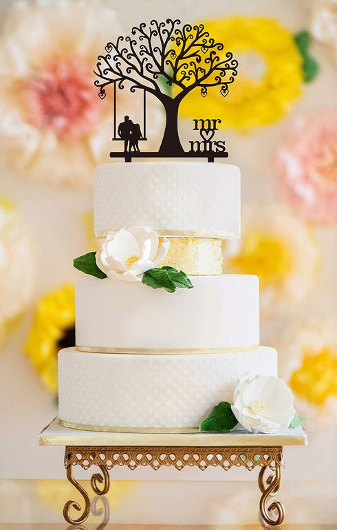 LOVENJOY Romantic Wedding Cake Topper, Gift-boxed