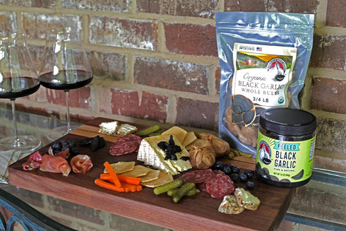 Black Garlic North America Bulbs (12 Oz 120 Black Garlic "Organic American" Whole bag) Aged and Fermented Days.
