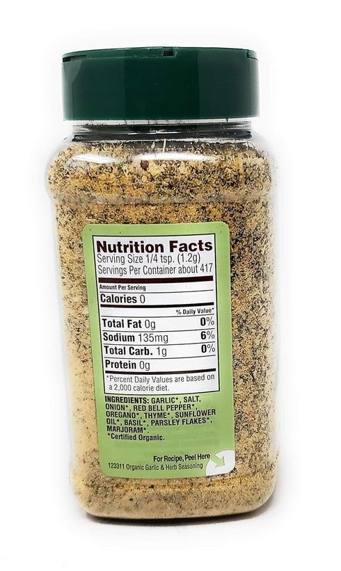 Spice Islands Organic Garlic & Herb Seasoning 17.6oz