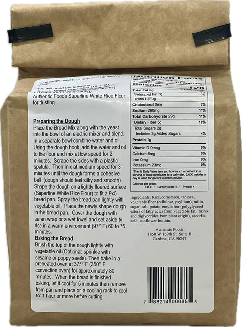 Authentic Foods Steve's GF Bread Flour Blend by