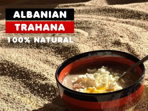 Jona Albanian 370g EGM Trahana from Korca Handmade Sour Trahana Pasta Made With Real Yogurt.