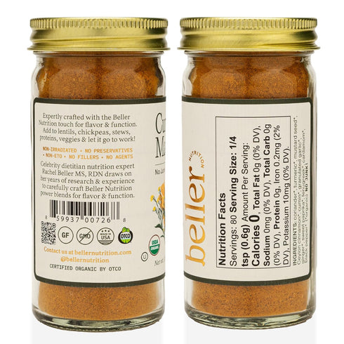 CURRY MAGIC | 1.7 oz | Organic Spice Blend Seasoning | Rachel Beller Nutrition Power Spicing