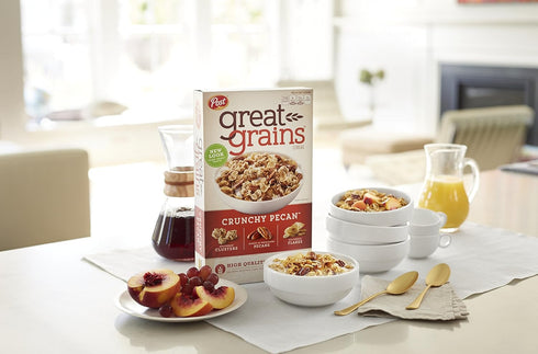 Great Grains 16-Ounce (Pack 7) Crunchy Pecan Whole Grain Cereal, Boxes
