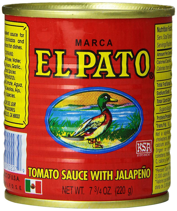 El Pato Tomato Sauce with Jalapeno (Pack of 6)