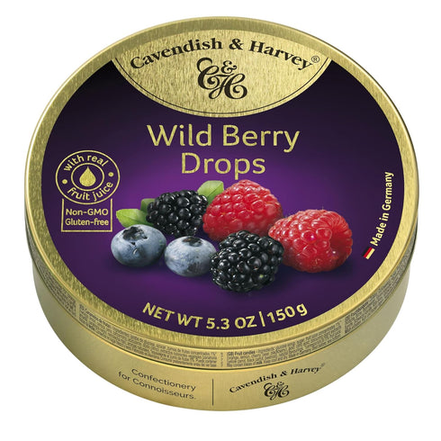 Cavendish & Harvey | Wild Berry Hard Candy Drops | 5.3 Ounce