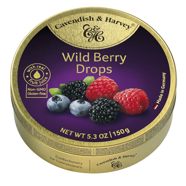 Cavendish & Harvey | Wild Berry Hard Candy Drops | 5.3 Ounce