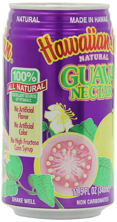 Hawaiian sun 11.5 Oz (Pack 24) Nectar, Guava, Fl