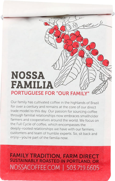 Nossa Familia 12 OZ COFFEE Ernestos House Blend Whole Bean