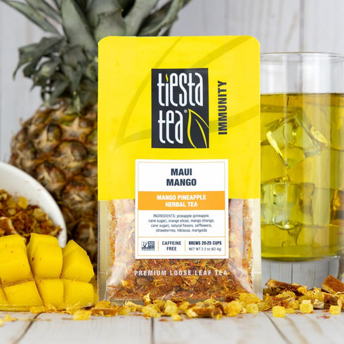 Tiesta Tea Herbal Tea Gift Box - Loose Leaf Medium to Non-Caffeinated Variety Pack, 3 Pouches