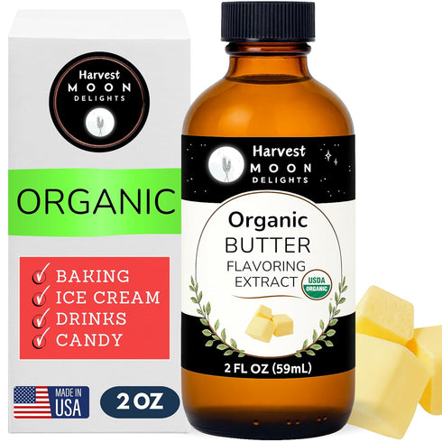 Organic Butter Extract for Baking, Ice Cream, Drinks and Candy - 2