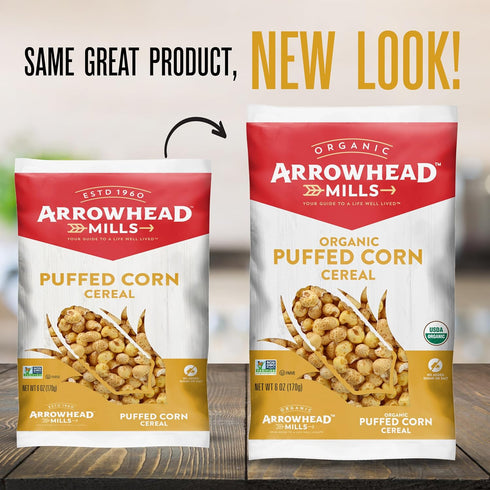 6 oz Arrowhead Mills Puffed Corn Cereal