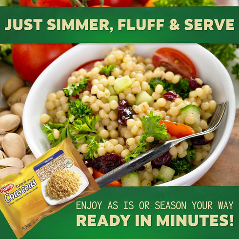 8.8oz (Pack 3, 26.4oz) Osem Israeli Pearl Couscous - Wheat Couscous Pearls, Pearled Mediterranean Pasta Alternative
