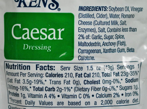 Kens 362361 60 Caesar Dressing- Case