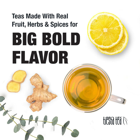 25 2oz Tiesta Tea - Meyer Lemon Zest, Loose Leaf, Zesty Lemon Herbal Tea, Premium Caffeine-Free Blend, Makes Hot