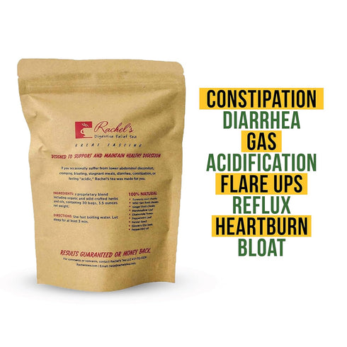 (60 Bags/120 Cups) Rachels Tea: Turmeric, Wild Yam, Ginger, Marshmallow, Chamomile, Peppermint, Fennel Slippery Elm
