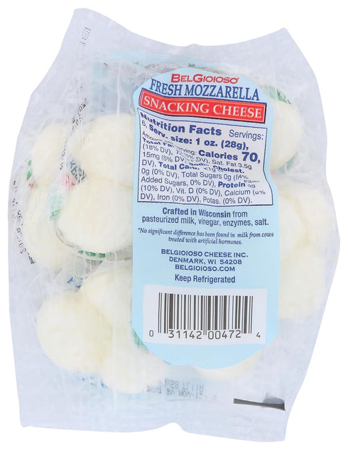 Mozzarella 6 oz Belgioioso, Fresh Snacking Cheese