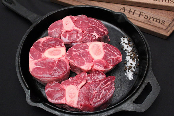 AH Farms All Natural Beef Shank Soup Bones 4 Pounds