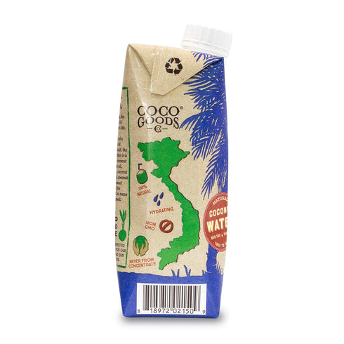 100% (16.9 oz, 12 pack) CocoGoodsCo Vietnam Single-Origin Natural Coconut Water, Non-GMO, Never from Concentrate fl.