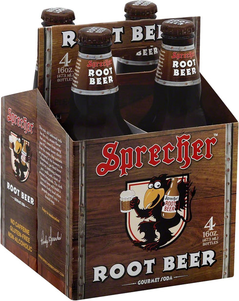 Sprecher 4 Piece Soda Root Beer, 64 oz