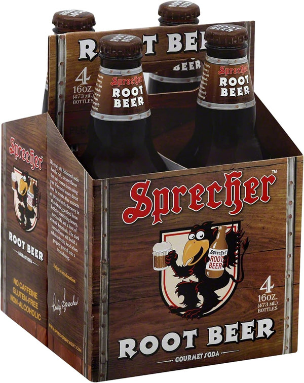 Sprecher 4 Piece Soda Root Beer, 64 oz