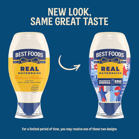 Best Foods 100% 20 oz Real Mayonnaise Squeeze Bottle For A Creamy Sandwich Spread or Condiment Gluten Free, Made