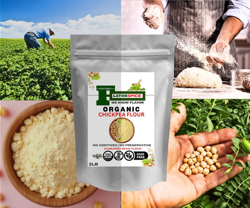 ChyTony 2IB Organic Chickpea Flour | Garbanzo Bean Flour | Gluten Free, Non GMO