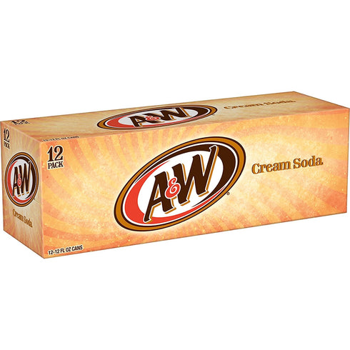12 oz 12 pack A&W Cream Soda, fl cans