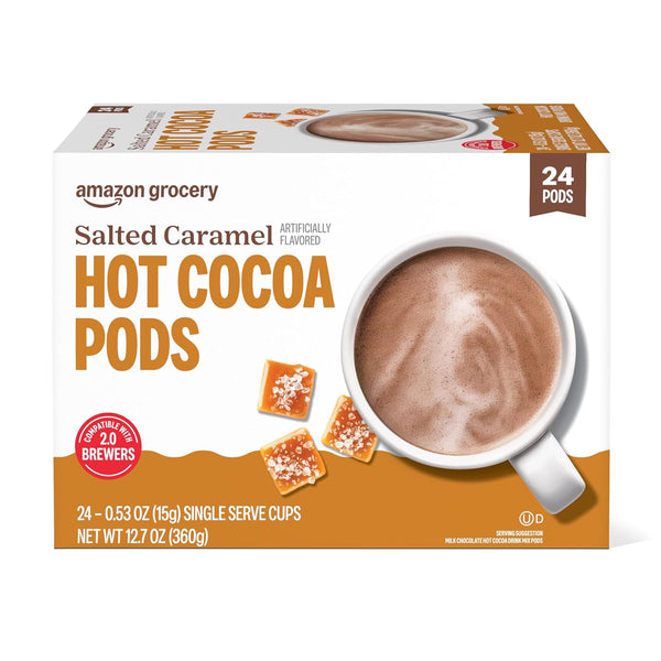 Amazon Brand - Happy Belly Hot Cocoa Pods Compatible with 2.0 K-Cup