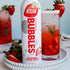 100% 16 Oz JUST Bubbles Strawberry- Pure Premium Sparkling Spring Water in a Fully Recyclable Reusable Eco-Friendly