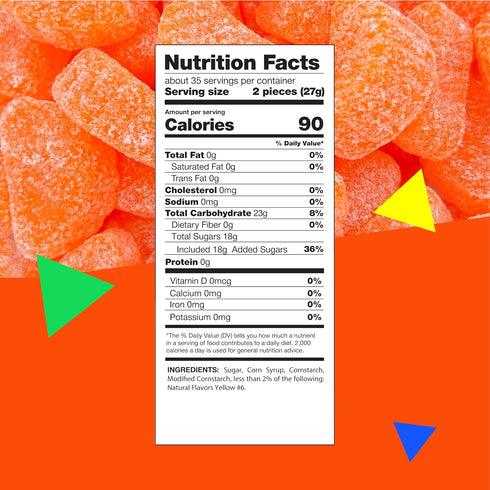2 70 Count Orange Slices | Pound Bag - Approx. | Jelly Candy | Old-Time Treats |Old Fashioned Candy