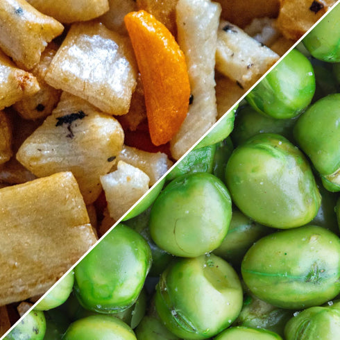 2 lbs Roasted Salted Green Peas Snack - by It's Delish, Bulk Bag | Dried Pea with Salt Crunchy & Healthy Snacks |