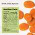 (1 LB) NUTS U.S. Dried Apricots | Jumbo Size Turkish Apricots | No Added Sugar & Color | Chewy and Juicy Texture |
