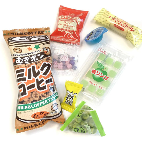 Samurai Kid Set, 36pc Dagashi Japanese Snack Assortment with sticker