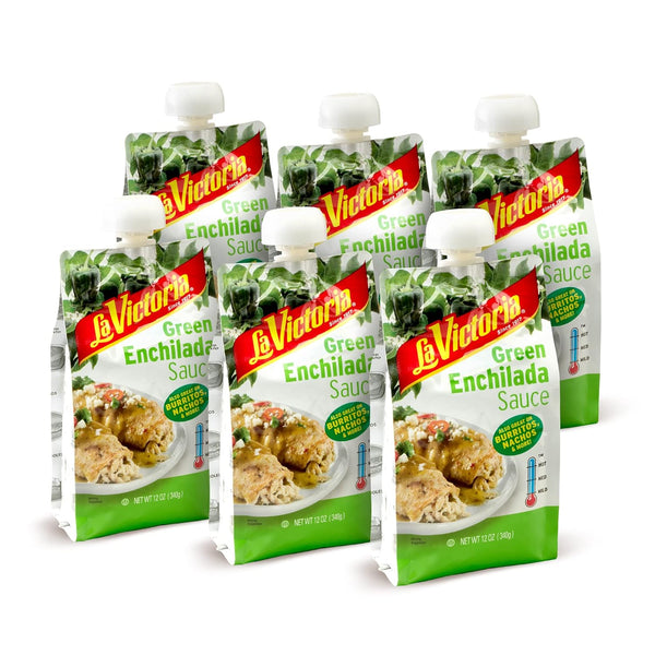 La Victoria Green Enchilada Sauce, 12 Oz Pouches, 6 Count