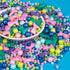 Mermaid Sprinkles, Edible Pearl Sprinkle for Cake Decorating,130g/4.58oz, Blue Green Purple Pearls
