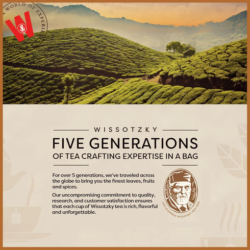 (6 Pack 120 Wissotzky Almond Charm Herbal Tea Bags - Tea Bags) | Caffeine Free | AKA Chemdat Hashaked | Delicious Aroma
