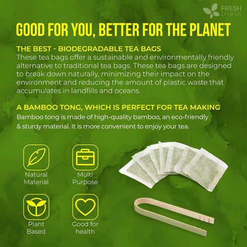 75 100% FreshDrinkUS, Premium Soursop Graviola Leaf Tea Bags, Natural and Pure from Soursop Leaves, Handmade, Made