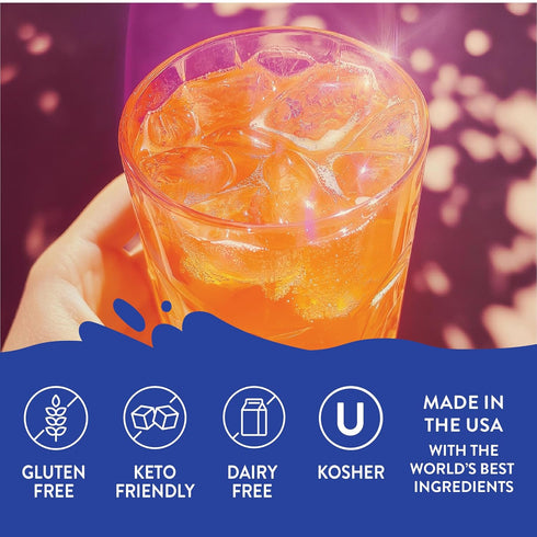 25.4 Oz Jordan's Skinny Mixes Sugar Free Syrup, Orange Soda Flavor, Fruit Flavored Water Enhancer, Drink Mix for Iced