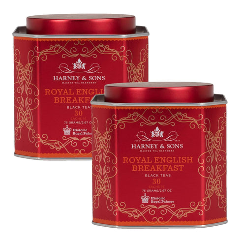 Harney and Sons Royal English Breakfast, Black 30 Sachets per Tin -