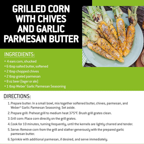 4.3 oz Weber Garlic Parmesan Seasoning