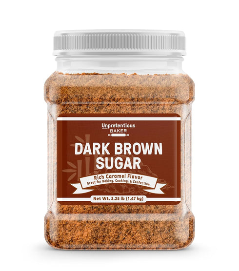 Unpretentious Dark Brown Sugar, Great for Baking, Rich Caramel Flavor, Sweetener (3.25