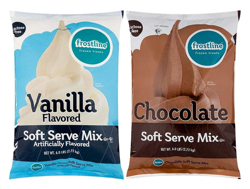 Frostline Vanilla & Chocolate Soft Serve Powdered Ice Cream Mix | Lactose