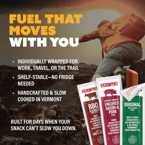Pack, 6 OZ VERMONT SMOKE AND CURE Mini Meat Sticks Variety