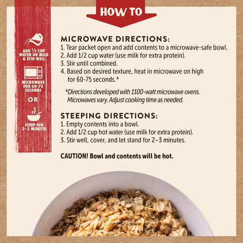 Packets, Protein,100% 6 4 packets 24 packets) Kodiak Cakes Peak Instant Oatmeal Maple Brown Sugar, High Whole Grains