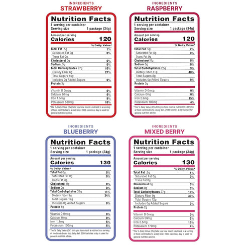 4 (1.2 oz Natures Turn Freeze-Dried Fruit Crisps Healthy, Gluten-Free,Crispy & Delicious, Plant-Based Snack,Ideal