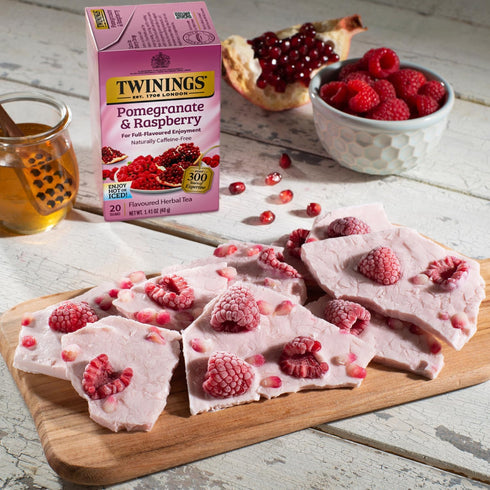 20 Count (Pack 2) Twinings Pomegranate & Raspberry Tea - Naturally Caffeine-Free Herbal Tea Bags Individually Wrapped