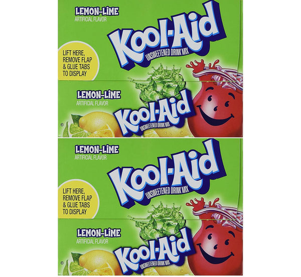 Kool-Aid Lemon-Lime Unsweetened Soft Drink Mix, 0.13-Ounce Packets (Pack of 96)