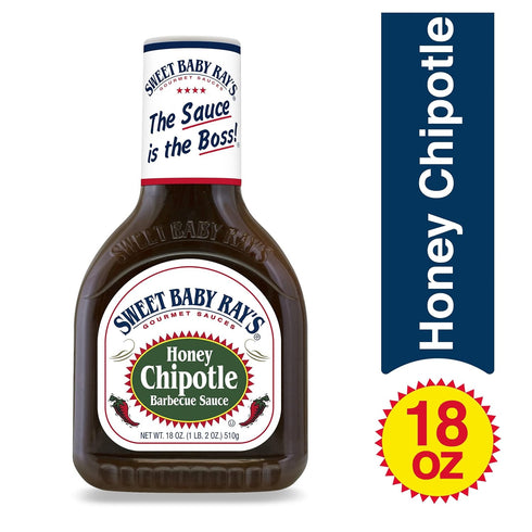 (18 (Pack 2)) Sweet Baby Ray's Honey Chipotle Barbecue Sauce Ounce